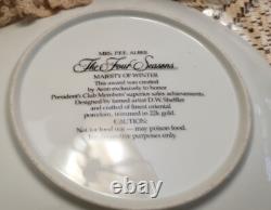 Franklin Mint Heirloom Porcelain Gibson Girl Tea at the Ritz Doll + 2 plates
