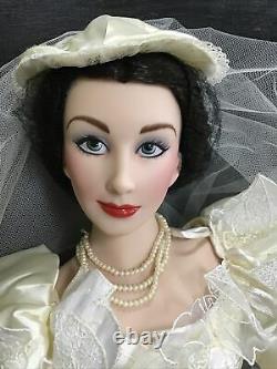 Franklin Mint Heirloom Porcelain Gone With The Wind Bride Wedding Scarlett Doll