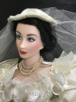 Franklin Mint Heirloom Porcelain Gone With The Wind Bride Wedding Scarlett Doll