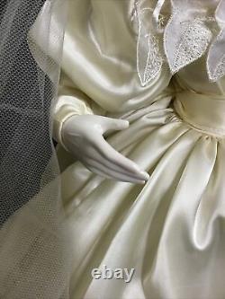 Franklin Mint Heirloom Porcelain Gone With The Wind Bride Wedding Scarlett Doll