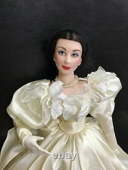 Franklin Mint Heirloom Porcelain Gone With The Wind Bride Wedding Scarlett Doll