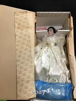 Franklin Mint Heirloom Porcelain Gone With The Wind Bride Wedding Scarlett Doll