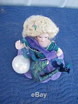 Franklin Mint Heirloom Porcelain Paulina, Princess of the Pearl Mermaid