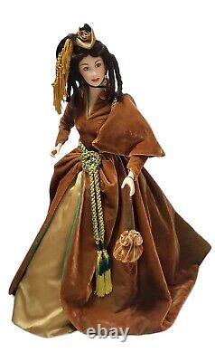 Franklin Mint Heirloom Porcelain Scarlett O'Hara Doll Gone with the Wind 21.5 H