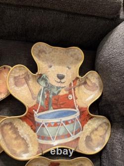 Franklin Mint Heirloom Recommendation Limited Ed Teddy Bear Shaped Plates Lot 12