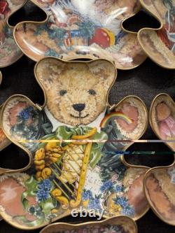 Franklin Mint Heirloom Recommendation Limited Ed Teddy Bear Shaped Plates Lot 12