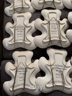 Franklin Mint Heirloom Recommendation Limited Ed Teddy Bear Shaped Plates Lot 12
