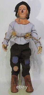 Franklin Mint Heirloom Wizard of Oz Scarecrow Porcelain Doll / Cloth Body