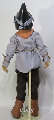 Franklin Mint Heirloom Wizard of Oz Scarecrow Porcelain Doll / Cloth Body