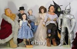 Franklin Mint Heirloom Wizard of Oz Scarecrow Porcelain Doll / Cloth Body