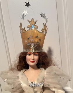 Franklin Mint Heirlooms Porcelain Doll Glinda the Good Witch Wizard of Oz with Box