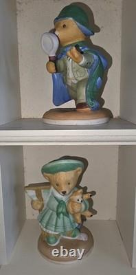 Franklin Mint Hotel Teddington Bear Display With 25 Bears Complete Set