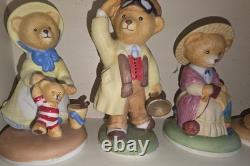 Franklin Mint Hotel Teddington Bear Display With 25 Bears Complete Set