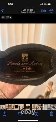 Franklin Mint House Of Erte Limited Edition Pearls And Rubies M5686