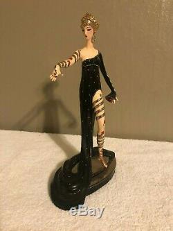 Franklin Mint House Of Erte Pearls And Rubies No. 1713 Porcelain Figure 10'