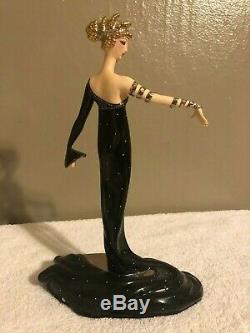 Franklin Mint House Of Erte Pearls And Rubies No. 1713 Porcelain Figure 10'