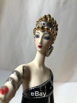 Franklin Mint House Of Erte Porcelain Figurine Pearls And Rubies