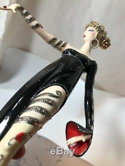 Franklin Mint House Of Erte Porcelain Figurine Pearls And Rubies