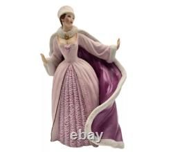 Franklin Mint House Of Faberge Fine Porcelain The Snow Queen 10.75 Cape Dress