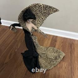 Franklin Mint House of Erte 19 Lady Panther Figurine Classic Elegance Cheetah