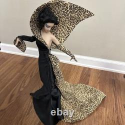 Franklin Mint House of Erte 19 Lady Panther Figurine Classic Elegance Cheetah