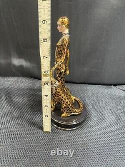 Franklin Mint House of Erte LEOPARD Figurine M2184 Limited Edition