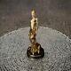 Franklin Mint House of Erte Leopard 24k Gold Swarovski Crystals LtdEd Art Deco