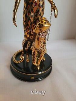 Franklin Mint House of Erte Leopard Limited Edition Figurine 9