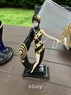 Franklin Mint House of Erte Limited Edition Collection Figurines-6 Figurines
