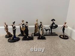 Franklin Mint House of Erte Limited Edition Collection Figurines Set of 8