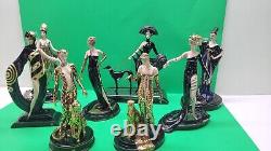 Franklin Mint House of Erte Limited Edition Collection Figurines Set of 8