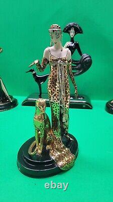 Franklin Mint House of Erte Limited Edition Collection Figurines Set of 8