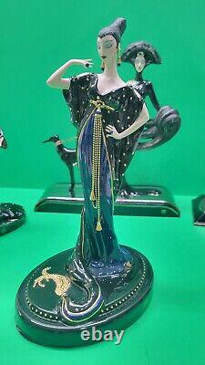 Franklin Mint House of Erte Limited Edition Collection Figurines Set of 8