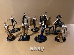 Franklin Mint House of Erte Limited Edition Collection Figurines Set of 9