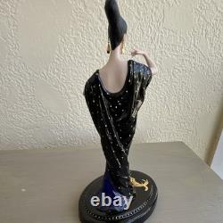 Franklin Mint House of Erte Moonlight Mystique Woman Porcelain Figurine Ltd Ed