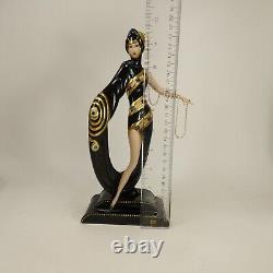 Franklin Mint House of Erte Pearls & Emeralds LE Figurine AIKV9