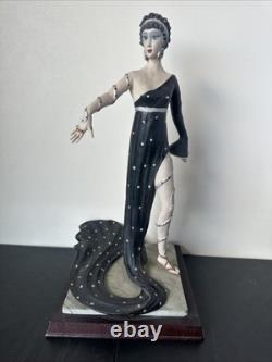 Franklin Mint House of Erte Pearls & Rubies Painted Porcelain Figurine 6/190