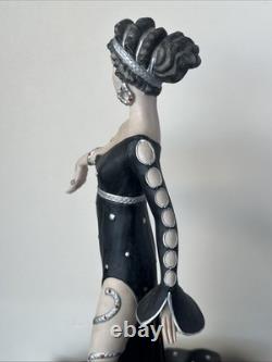Franklin Mint House of Erte Pearls & Rubies Painted Porcelain Figurine 6/190