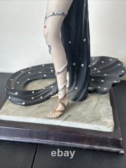 Franklin Mint House of Erte Pearls & Rubies Painted Porcelain Figurine 6/190