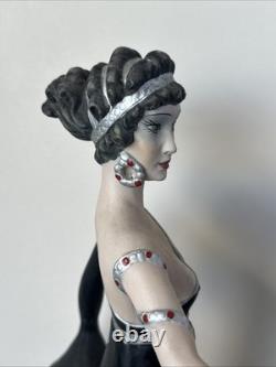 Franklin Mint House of Erte Pearls & Rubies Painted Porcelain Figurine 6/190