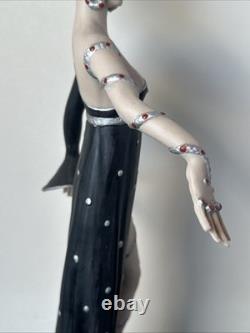 Franklin Mint House of Erte Pearls & Rubies Painted Porcelain Figurine 6/190