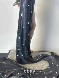 Franklin Mint House of Erte Pearls & Rubies Painted Porcelain Figurine 6/190