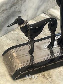 Franklin Mint House of Erte Porcelain Figurine Symphony In Black (Loose Chain)