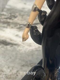 Franklin Mint House of Erte Porcelain Figurine Symphony In Black (Loose Chain)