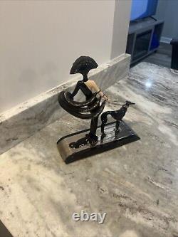 Franklin Mint House of Erte Porcelain Figurine Symphony In Black (Loose Chain)