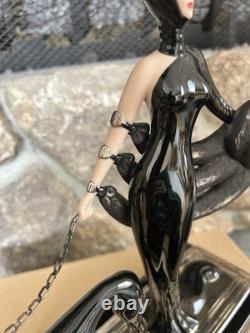 Franklin Mint House of Erte Porcelain Figurine Symphony In Black No. M1964