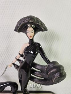 Franklin Mint House of Erte Porcelain Figurine Symphony In Black No. M4900