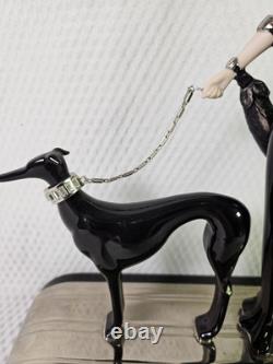 Franklin Mint House of Erte Porcelain Figurine Symphony In Black No. M4900