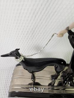 Franklin Mint House of Erte Porcelain Figurine Symphony In Black No. M4900