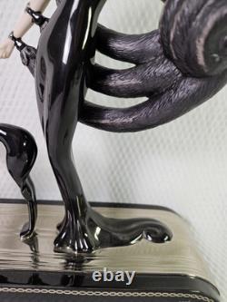 Franklin Mint House of Erte Porcelain Figurine Symphony In Black No. M4900